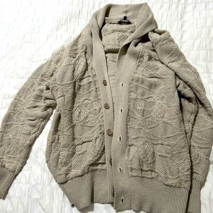 Twenty Monreal. Crossover Netting Sweater Cardigan